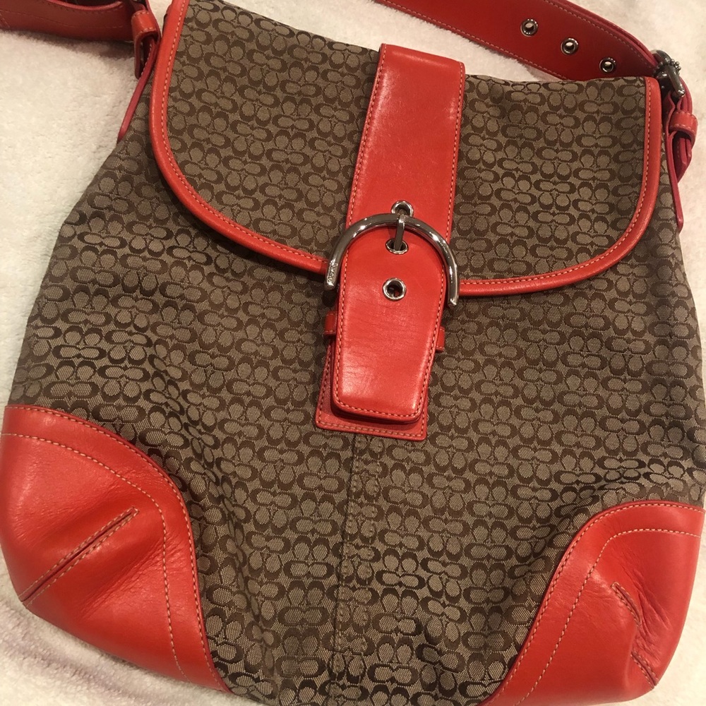 Coach convertible strap handbag